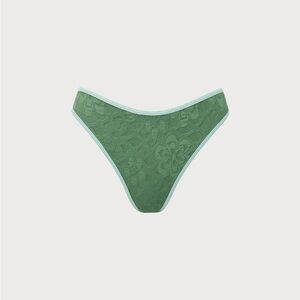 Berlook Dark Green Jacquard Bikini bottom